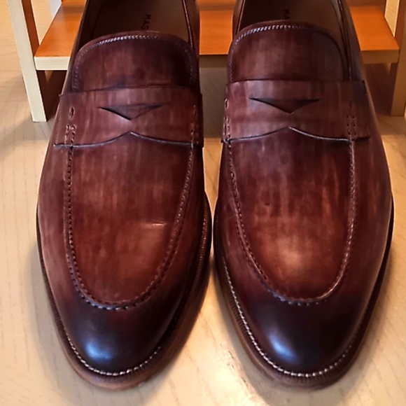 MAGNANNI Penny Loafers. Cognac. Made in Spain. Size 15. Like New Condition. - Picture 12 of 16